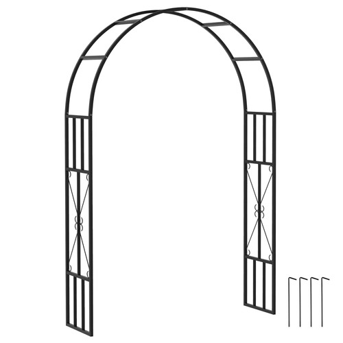 Outsunny steel garden arch - outsunny,