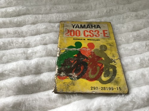Yamaha cs3e riders manual - yamaha,