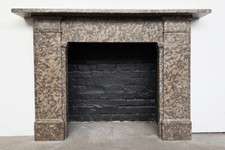Restored Antique Victorian Derbyshire Limestone Fireplace Surround | Mantle
