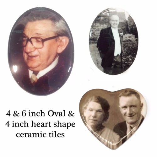 Heart oval shape ceramic - heart,