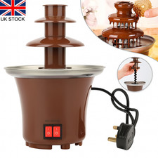 Electric Chocolate Fountain Fondue Set 3 Tiers Mini Melting Machine For Parties