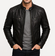 Mens Faux Leather Jacket