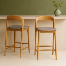 Copenhagen Bar Stool Grey Faux