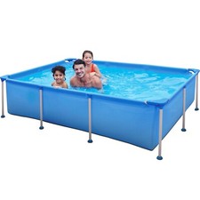 8.5 Ft / 2612 Ltr Rectangular Large Frame Above Ground Swimming Pool - Blue
