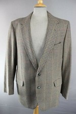 CLASSIC MAGEE PURE WOOL CHECKED GREEN DUNEAGLE TWIST JACKET 42 INCH