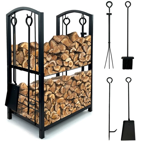 Firewood tier rack log - firewood, 2