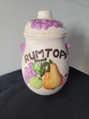 Vintage rumtopf jar with lid - rumtopf,