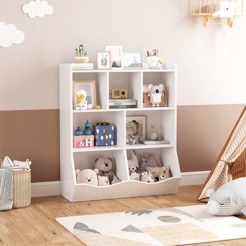 White kids toy organiser - white,