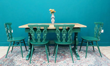 Ercol Extendable Dining Table Pine Green & Sanded Top (TABLE ONLY)