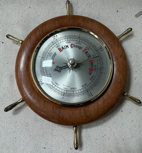 Vintage english barometer ship - english,