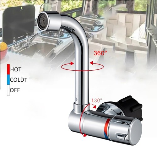 Swivel motorhome tap - motorhome, hot