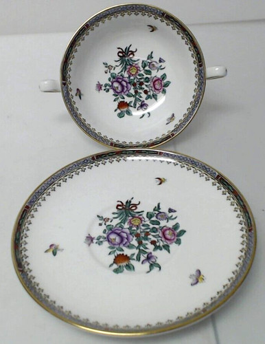 Rare footed cream soup bowl - soup, &
