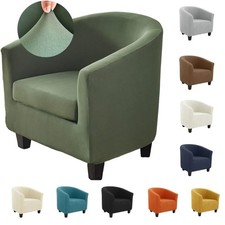 Elastic Stretch Tub Chair Cover Armchair Seat Sofa Covers Full Slipcover UK