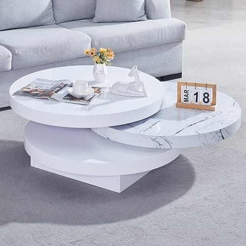 Triplo round rotating coffee - round,