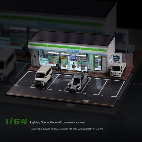 Diorama car garage - diorama, 1/64