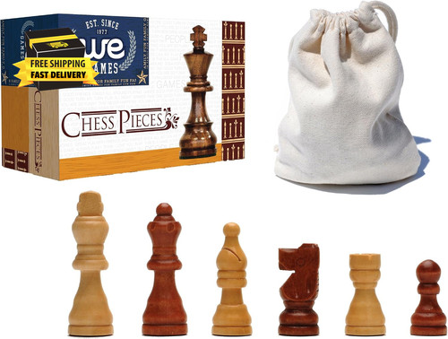 French staunton wooden chess - wooden,