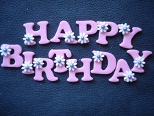 edible HAPPY BIRTHDAY cake