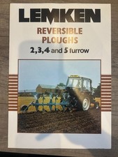 Lemken Reversible Ploughs 2, 3, 4, 5 Furrow A4  Borchure
