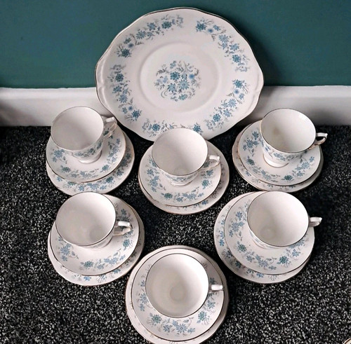 Colclough bone china blue - colclough, &