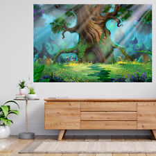 Nature Fantasy Trees Fairy Enchanted 3d View Wall Sticker Poster Decal A700