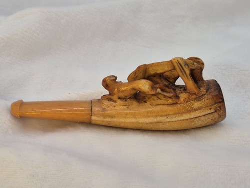 Antique meerschaum pipe hand - meerschaum,