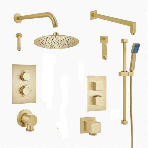 Brass shower concealed head - brass,