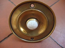 Antique brass bell push