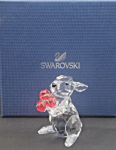 Swarovski rabbit with roses - ,