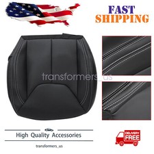 For Jeep Wrangler Rubicon 2013-2017 Driver Side Bottom Seat Cover Leather Black