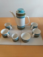J&G Meakin Elite range Tableware set - coffee pot, 4 cups, milk jug sugar bowl