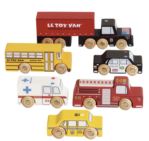 New box toy van american - toy,