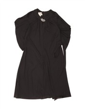 NORMAN LINTON Womens Maxi Dress UK 14 Large Black Polyester DD06