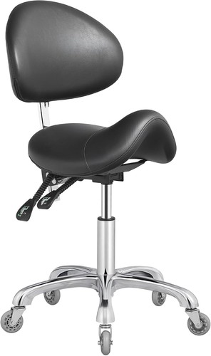 Ergonomic saddle stool - ergonomic, with