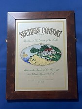 SOUTHERN COMFORT MIRROR WOODEN