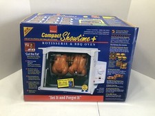 NEW Rotisserie CounterTop Ronco Showtime+ Plus BBQ Oven Model 3000 White
