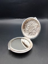 Sterling Silver 925 Make Up HRJ Pocket Mirror Handmade  Accessory Hallmarked