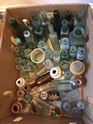 Vintage bottles joblot - vintage,