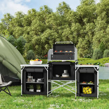 Camping Kitchen with Cupboard