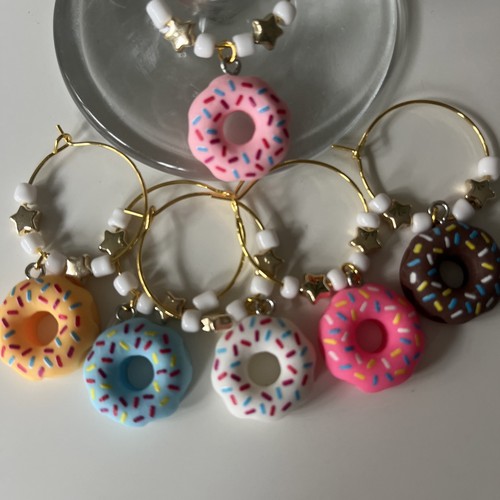 Wine glass charms - glass,