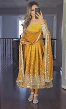 Indian party Wedding Anarkali Suit Pakistani Designer Salwar Kameez Dress Eid