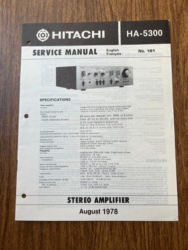 Original 1978 hitachi - hitachi, ha-5300
