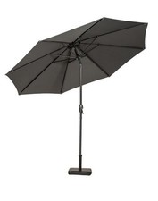 2.5m Grey Crank and Tilt Parasol