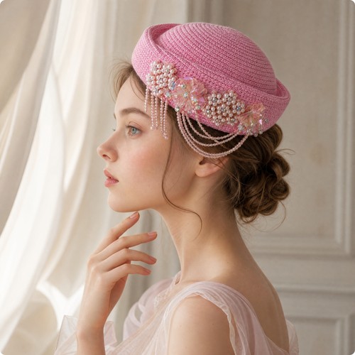 Short brim woven - short, with