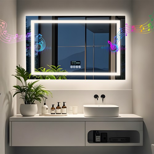 Bluetooth led bathroom mirror - led,