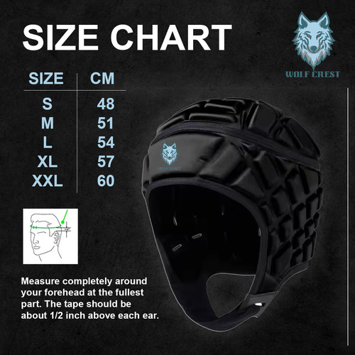Wolf crest headguard rugby - wolf,