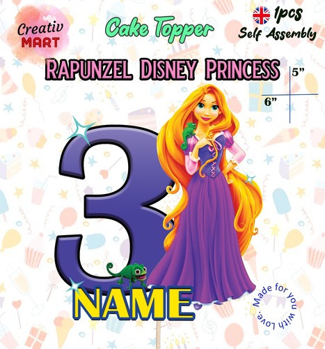 Personalised rapunzel princess - personalised,