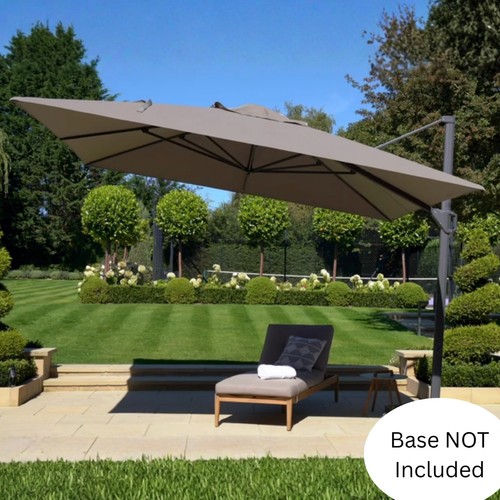 Grey cantilever parasol - cantilever,