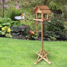 Wooden Bird Feeder Table
