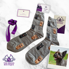 CAIRN TERRIER SOCKS UNISEX ONE SIZE FIT SIZE UK 5-11  EU 38-46 CAIRN GIFTWARE