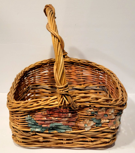 Vintage wicker basket - vintage,